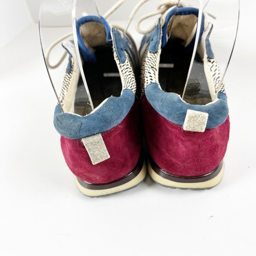2/$30 Antonio Melani Leather Sneakers 7.5M - Picture 6 of 7